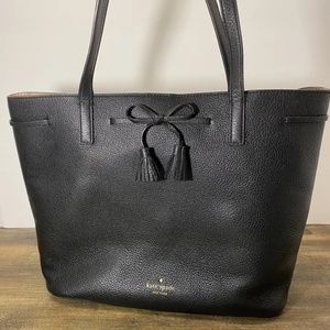 Kate Spade Hayes Street Nandy Black Leather Tote (Large)
